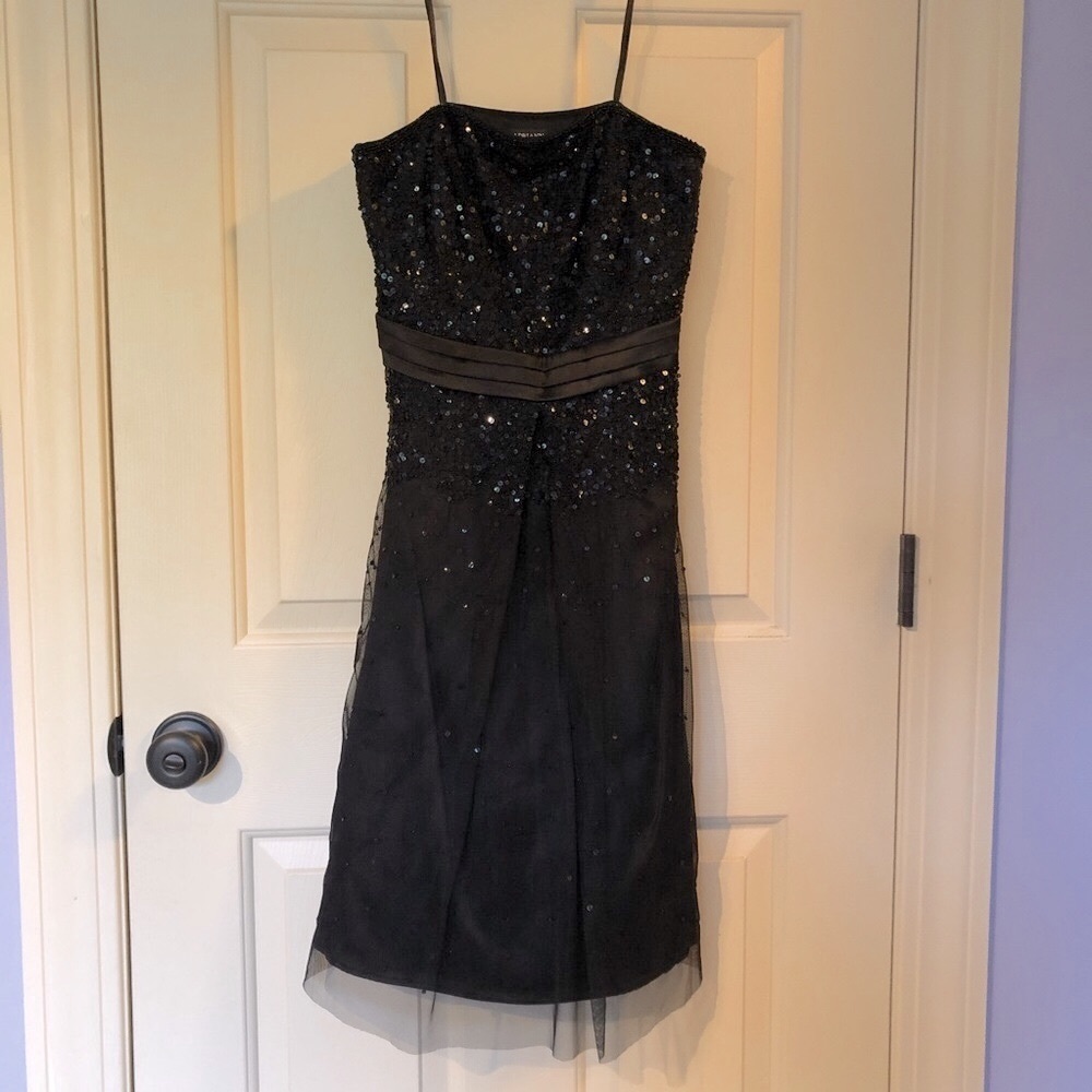 NWT Black Strapless Cocktail Dress - Picture 1 of 10